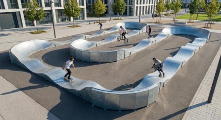 Pumptrack modulaire : flexibilit&eacute; et performance pour tous